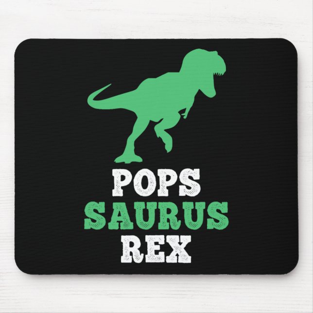 Pops-saurus Rex Dino Dinosaur Lustig Popssaurus  Mousepad (Vorne)