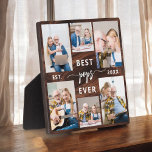 Pops Wood Großvater Großkinder FotoCollage Fotoplatte<br><div class="desc">Die Liebe zwischen Pop und Enkelkindern erfassen wir mit unserer Großvatergruppe FotoCollage Plaque. Diese personalisierte Plakette zeigt eine herzzerwärmende Collage aus Foto, in der wunderschön gepflegte Momente gezeigt werden, die Poppy mit seinen geliebten Enkeln geteilt hat. Um die Fotos herum ist der beliebte Titel "Pop", der dem Design eine besondere...</div>