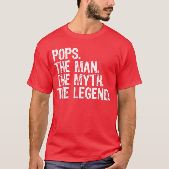 Popshe Manhe Mythhe Legend Cool Funny friend frien T-Shirt (Vorderseite)