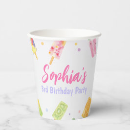 Popsice Ice Cream Summer Party Pappbecher