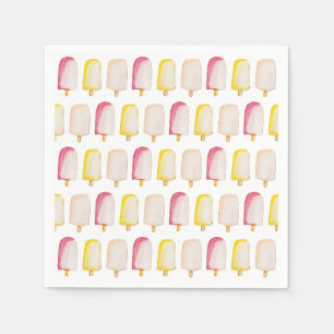 Popsicks Sticks Colorful Pastel Summer Pattern Serviette
