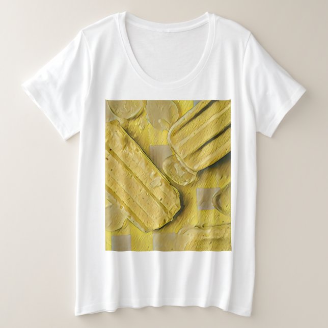popsicle à cône de crème glacée jaune (Design devant)