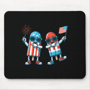 Popsicle American Flag 4. Juli Patriotic Sommer Mousepad