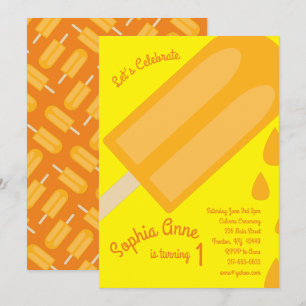 Popsicle Birthday Party Einladung