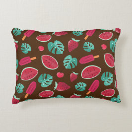 Popsicle, Cherry, Strawberry & Watermelon Dekokissen