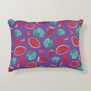 Popsicle, Cherry, Strawberry & Watermelon Dekokissen