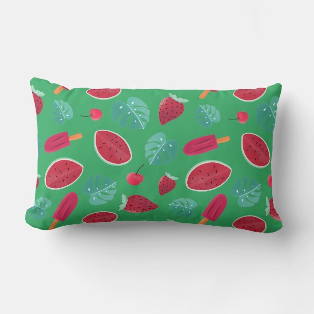 Popsicle, Cherry, Strawberry & Watermelon Lendenkissen (Vorderseite)