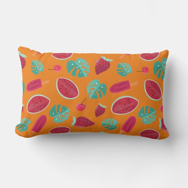 Popsicle, Cherry, Strawberry & Watermelon Lendenkissen (Vorderseite)