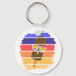 Popsicle Face Kawaii Glasses Bunter Schlüsselanhän Schlüsselanhänger