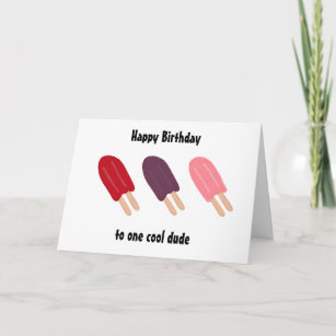 Popsicle-Geburtstag Karte