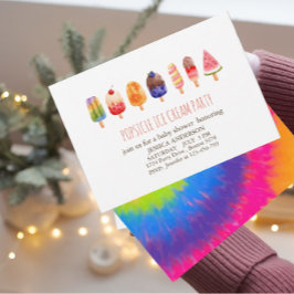 Popsicle Ice Cream Baby Dusche Einladung