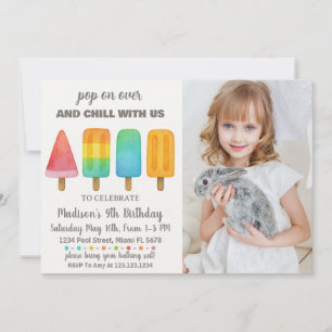 Popsicle Invitation d'anniversaire pour les enfant