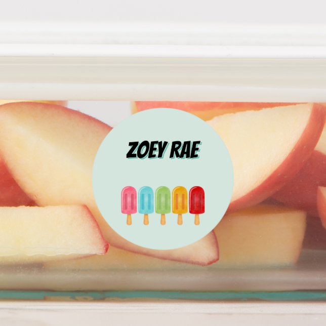 Popsicle Nom de l'école Étiquettes (Apposé)