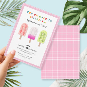 Popsicle Party Einladung