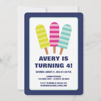 Popsicle Party Einladung