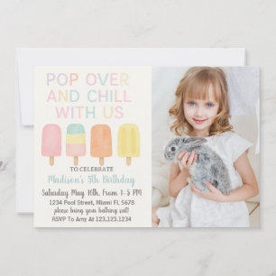 Popsicle Party Kindergeburtstag Einladung
