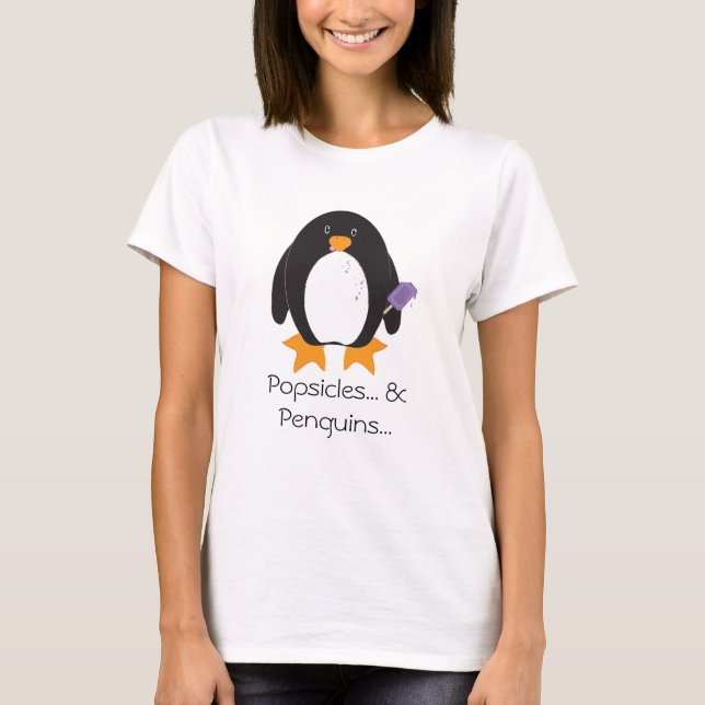 Popsicle-Pinguin T-Shirt (Vorderseite)
