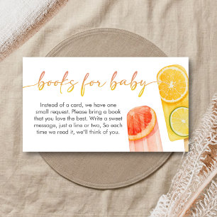 Popsicle Ready to Pop Baby Shower Bücher für Baby Begleitkarte
