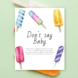 Popsicle - Sag kein Baby Poster