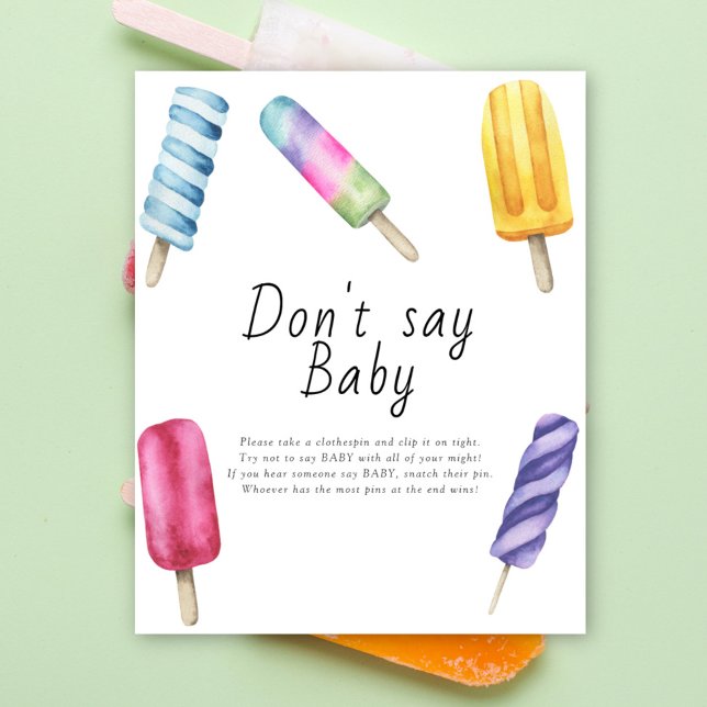 Popsicle - Sag kein Baby Poster (Von Creator hochgeladen)
