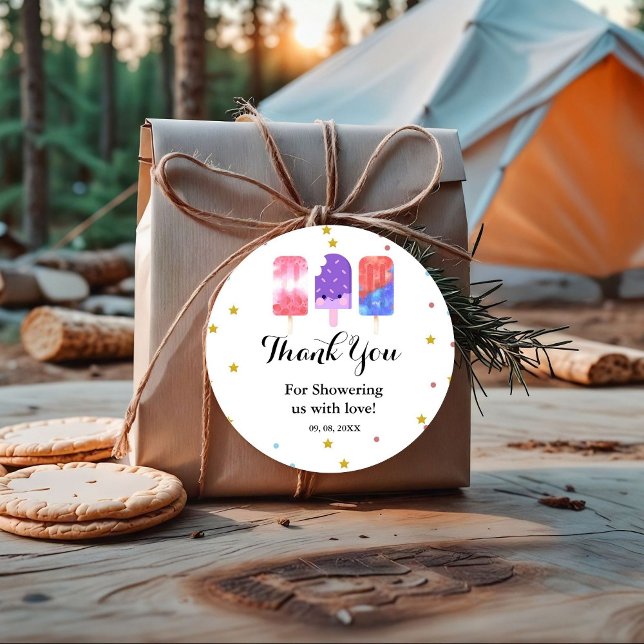 Popsicle She is ready to Pop Baby Shower Geschenkanhänger (Von Creator hochgeladen)