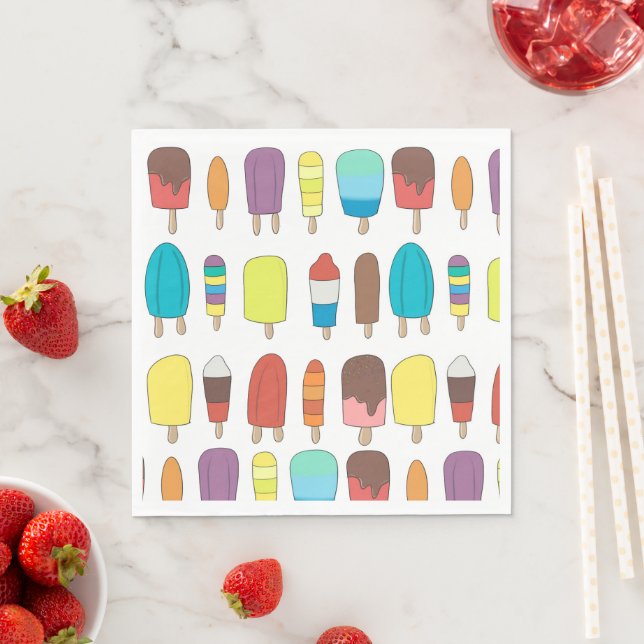 Popsicle Standard Luncheon Napkins Serviette (Beispiel)