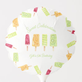 Popsicle Summer Birthday Party Ballon