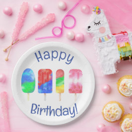 Popsicle Summer Party Pappteller