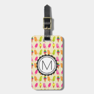 Popsicles and Ice Creme Personalisiert Monogram Gepäckanhänger