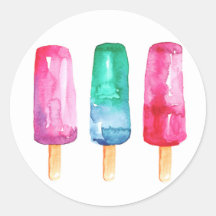 Popsicles autocollant customisé brillant.Nourritur