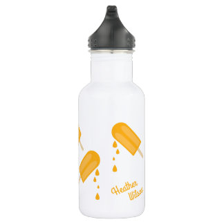 Popsicles Cute Kids Bouteille d'eau avec nom