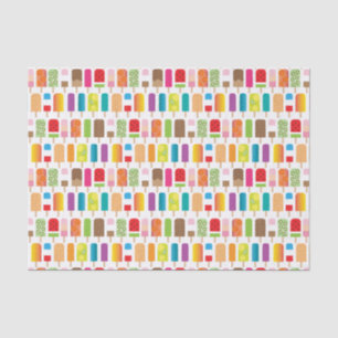 Popsicles-Eiscreme-Stangen-Nachtisch Seidenpapier