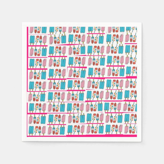 Popsicles Napkin Serviette (Vorderseite)