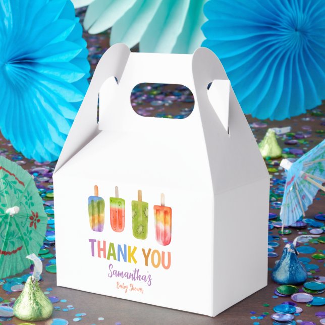Popsim Baby Dusche Ice Creme Sommer Party Geschenkschachtel (Party)