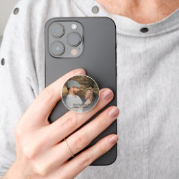 PopSocket Fête des pères des noms de photo personnalisés de