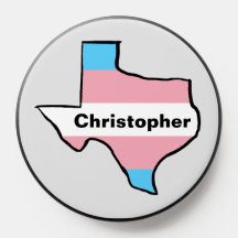 Indicateur Texas Trans Pride avec nom