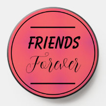 Phrase "Friends Forever" Arrière - plan rose et vi