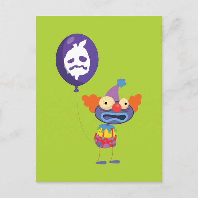 Poptropica Zomberry Clown Postkarte (Vorderseite)