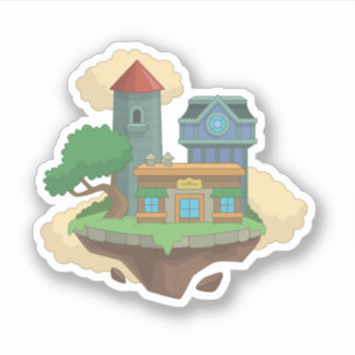 Poptropica Zuhause Island Sticker