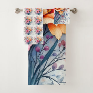 Popular Wildflowers Beautiful Luxury Collection Badhandtuch Set