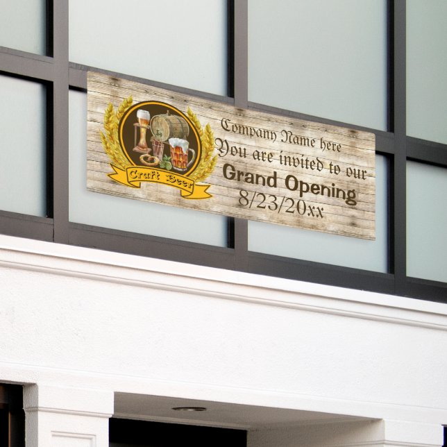 populäre Bierbrauerei Eröffnung zusätzliche Inform Banner (Äußeres Gebäude)