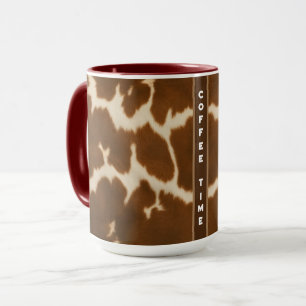 Populäre Elegante Kuh Imitate Leather Collection Tasse