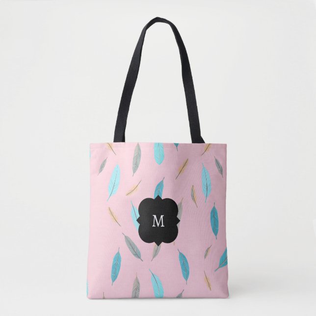 Populäre Federn Luxus-Boho-Kollektion Tasche (Vorderseite)