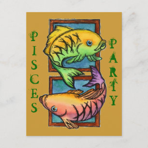 POPULÄRE FISCH-PARTYS-PARTY-GEBURTSTAGS-EINLADUNG EINLADUNG