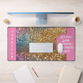 Populäre Glitzer Opal Holographic Collection Schreibtischunterlage