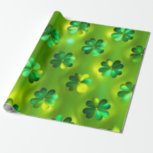Populäre Green Clover 4 Lists Sammlung Geschenkpapier