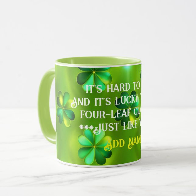 Populäre Green Clover 4 Lists Sammlung Tasse (Vorderseite Links)