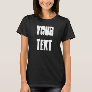 Populäre moderne, elegante, gestörte Textvorlage T-Shirt