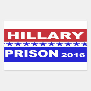 Populäre politische Aufkleber Hillary-Gefängniss