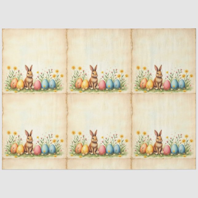 Populäre Sammlung von kleinen Kaninchen und Ostere Seidenpapier (Vorderseite)